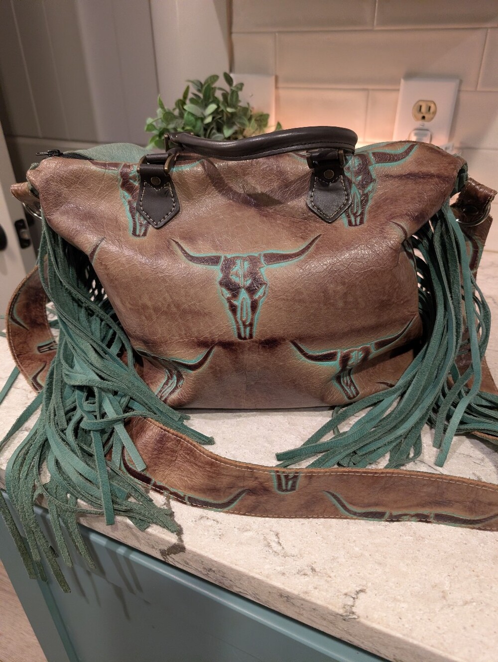 Holy Cow Couture Large Purse With Fringe